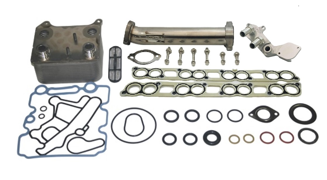 IPR GEN3 EGR Test Back Flush Kit Ford OEM Oil Cooler & Gaskets for all 2005-2007 Ford Powerstroke 6.0 will fit F250, F350, F450 