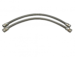 IPR Stainless Braided Hose Teflon Lined Pair of 2 Hoses 31" and 39" Long 6.4 EOC Kit