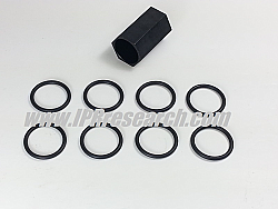 Ford 6.0 High Pressure Oil Rail Seal Nipple Oring Rebuild Kit 8pcs with Tool